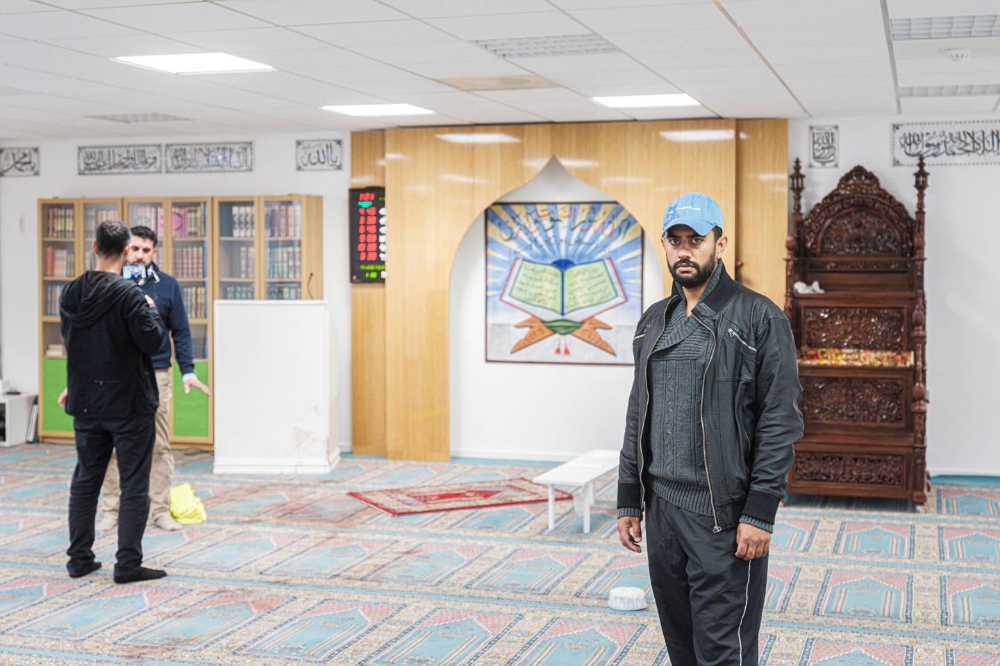Terror mot moskeen al-Noor i Bærum lørdag 10. august. Styreleder Hafeez Ahmed.
