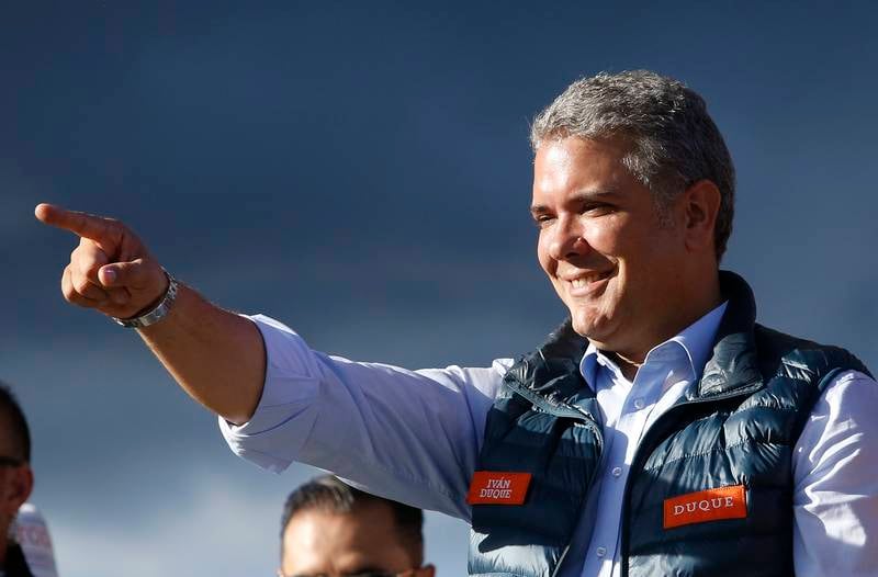 Menn ligger an til å vinne samtlige av årets presidentvalg i Latin- Amerika. Ivan Duque er klar favoritt før helgens valg i Colombia.