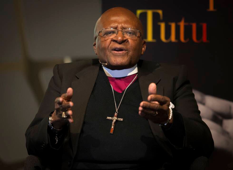 Desmond Tutu var på en rekke besøk i Norge. Her fra 2014. Foto: Torstein Bøe / NTB