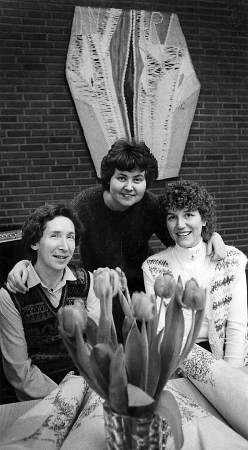 NORSK KVINNELIG TEOLOGFORENING: Anno 1984: Rosemarie Köhn, Kristine Værnes Anthonissen og Inger Degerstrøm Celius. NKTF gjenoppsto i 1982 i med tydeligere likestillingspolitiske ambisjoner.