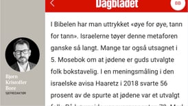 Dagbladet reproduserer antisemittisk argumentasjon 