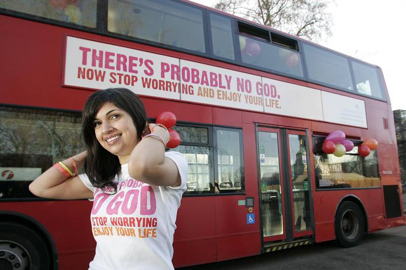 Denne busskampanjen i London skapte debatt for noen år siden. 