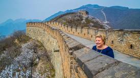 Erna Solberg haustar Kina-kritikk