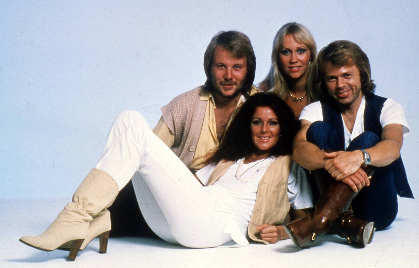 FILE - This 1977 file photo shows members of Swedish pop group Abba, left to right: Bjorn Ulvaeus, Agnetha (known as Anna) Faltskog, Annifrid (known as Frida) Lyngstad and Benny Anderson. (AP Photo, file)
Photo:Torbjörn Calvero/POLAR
