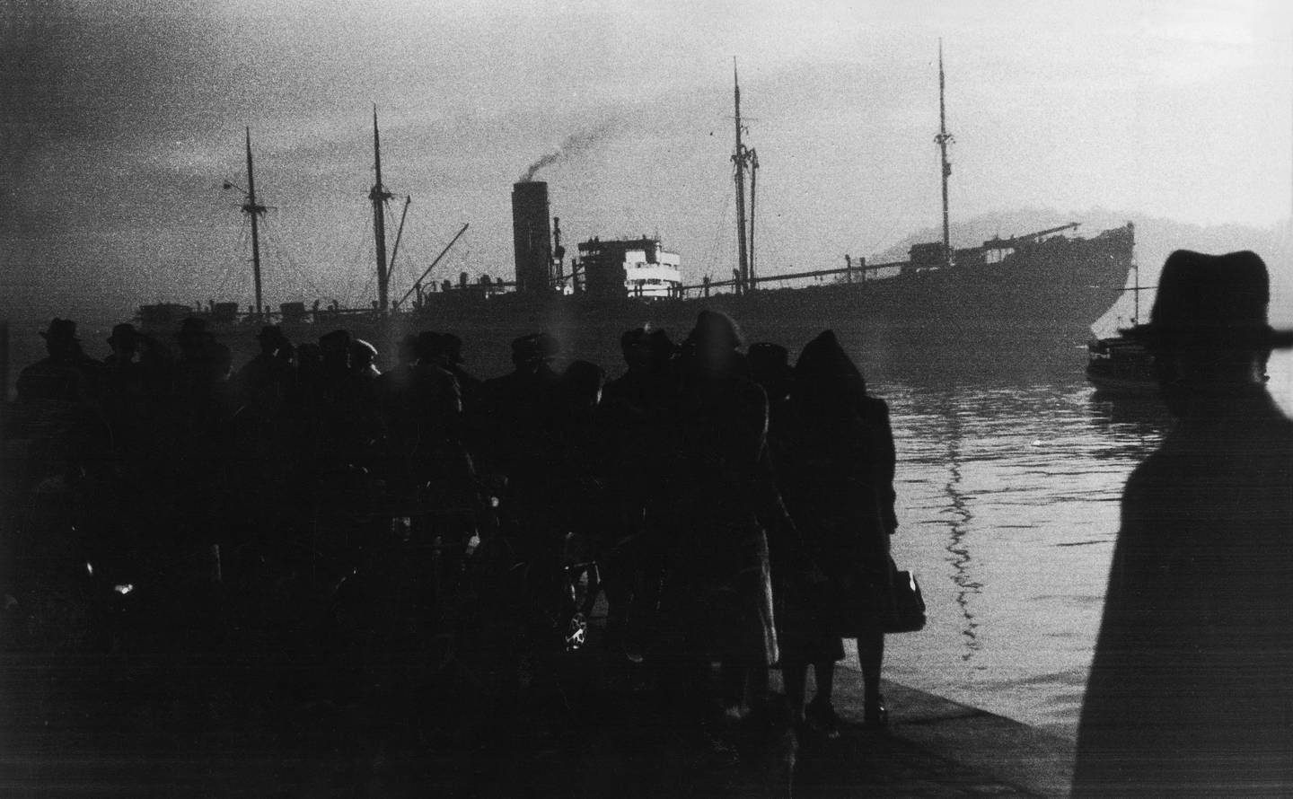 532 norske jødar vart frakta om bord i det tyske skipet DS Donau, som segla ut frå Vippetangen om ettermiddagen 26. november 1942. 
Foto: Georg W. Fossum / NTB / NPK