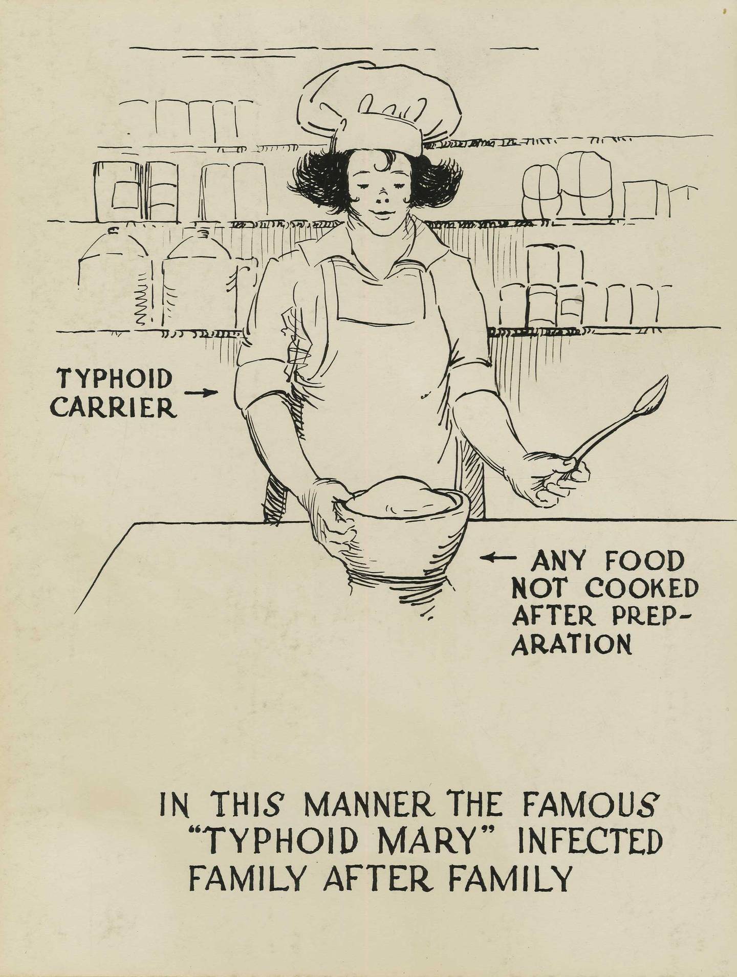 Tyfus-Mary ble brukt som et skrekkeksempel i helsekampanjer på begynnelsen av 1900-tallet over hele USA, for å forhindre at tyfoidfeberen skulle bre om seg på grunn av dårlig håndhygiene.