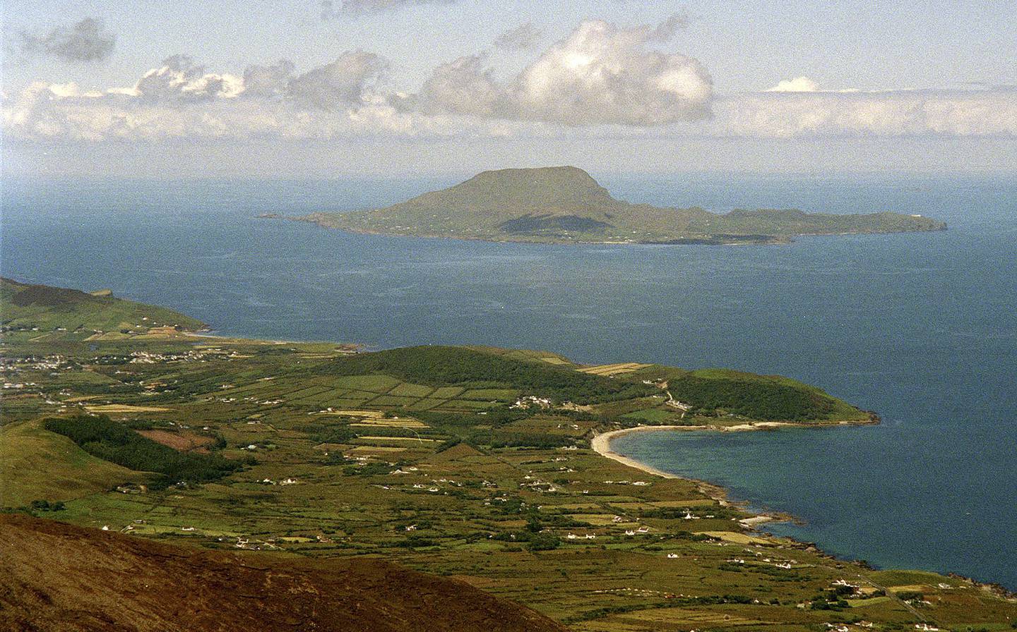 Utsikten fra Croagh Patrick.