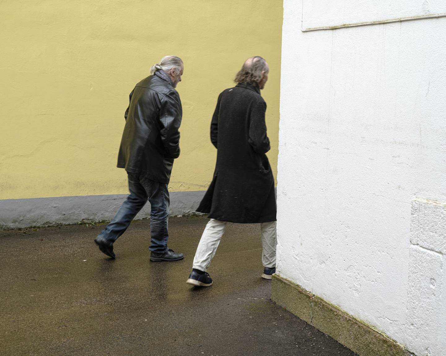 Jon Fosse og Henning Hagerup. Fotografert for Strek.