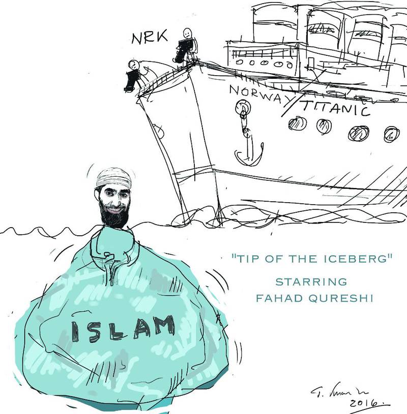 Svært mange av Thomas Knarviks tegninger er mildt sagt kritiske til islam. Kritikere mener han er monomant opptatt av islam. Selv hevder han gjerne at bildene har flere lag.