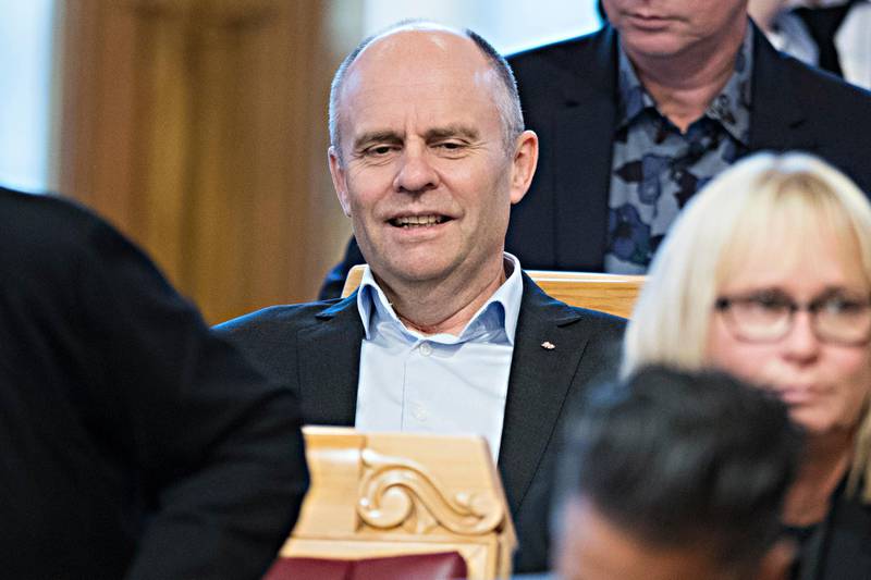 Oslo  20181004.Steinar Reiten (Kr.F)  under trontaledebatten i Stortinget 2018.Foto: Terje Pedersen / NTB scanpix