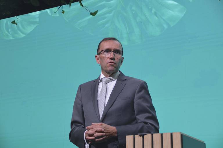 Klima- og miljøminister Espen Barth Eide (Ap) åpnet Oslo Tropical Forest Forum 21. juni 2022.