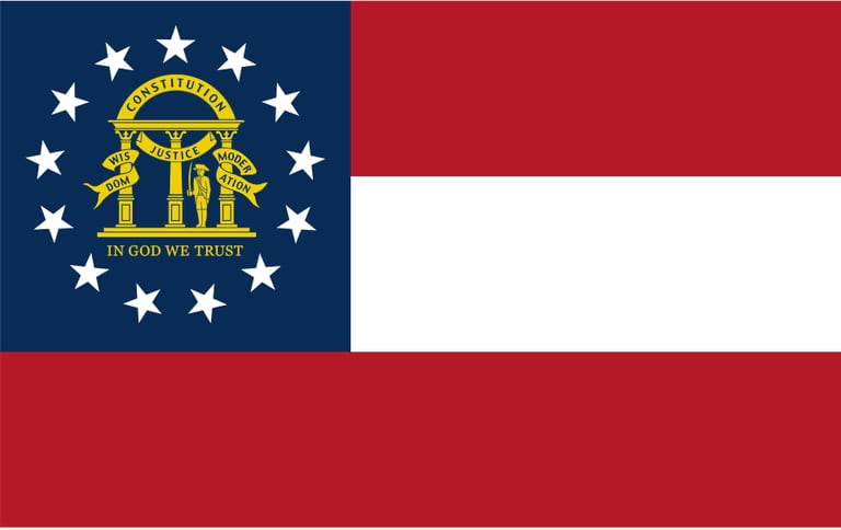 Delstat Georgias flagg