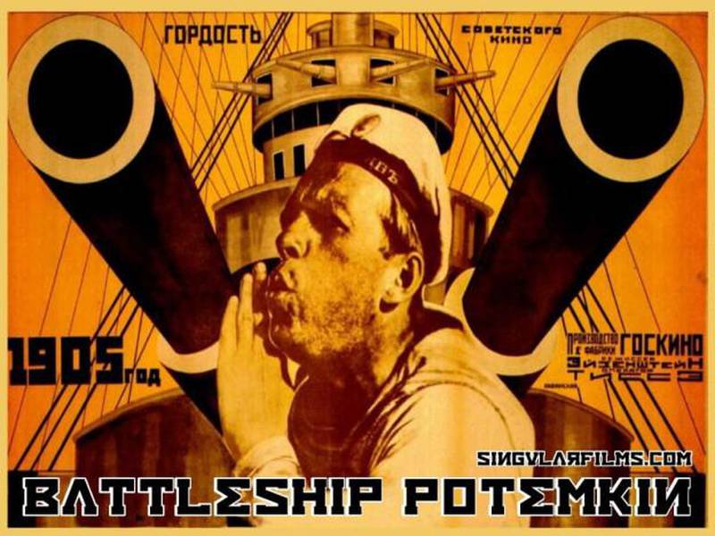 Panserkrysseren Potemkin ble forbudt i 1925, fordi den oppfordret til revolusjonære hand­linger. Den ble senere tillatt, med 230 meter klippet bort.
