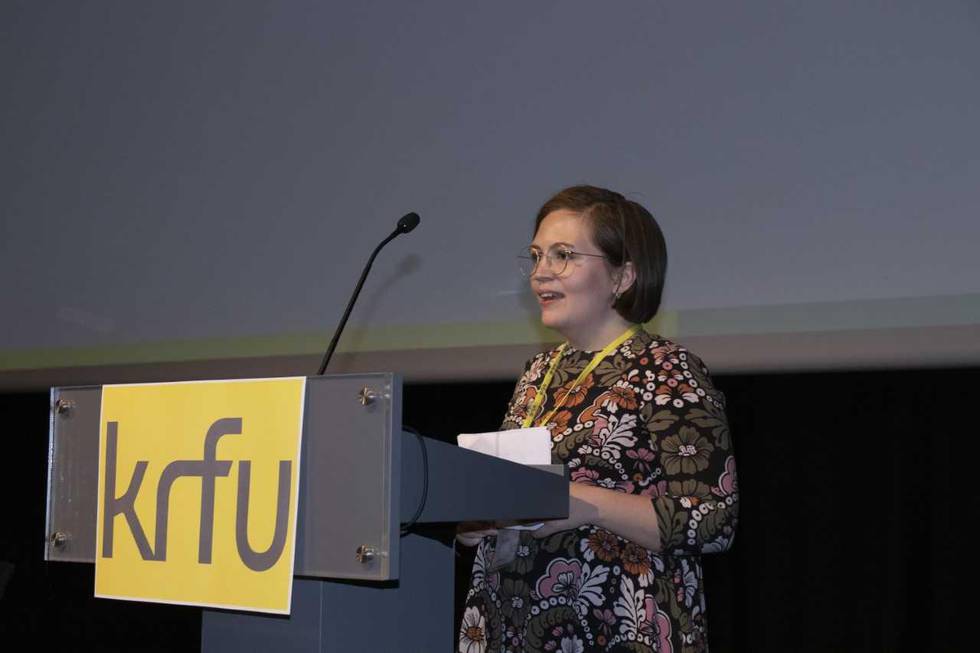 KrFU-leder Edel-Marie Haukland ville kjempe for at organisasjonen skulle ta tilbake vedtaket fra 2016 om at kvinnen skal ha det siste ordet i abortspørsmålet. Slik ble det ikke. Foto: Jan Langhaug