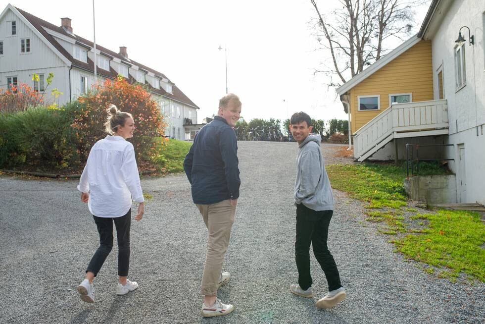 The Send, Grimerud. Karoline Nyhaug (25), Mikal Valland Norli (23) og Mikael Aamli Lao (23).