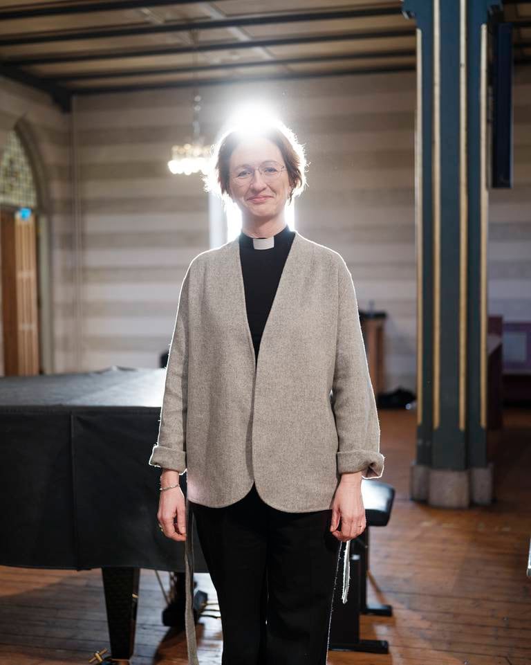 Kari Mangrud Alvsvåg presenteres som ny biskop i Borg. Fredrikstad domkirke.