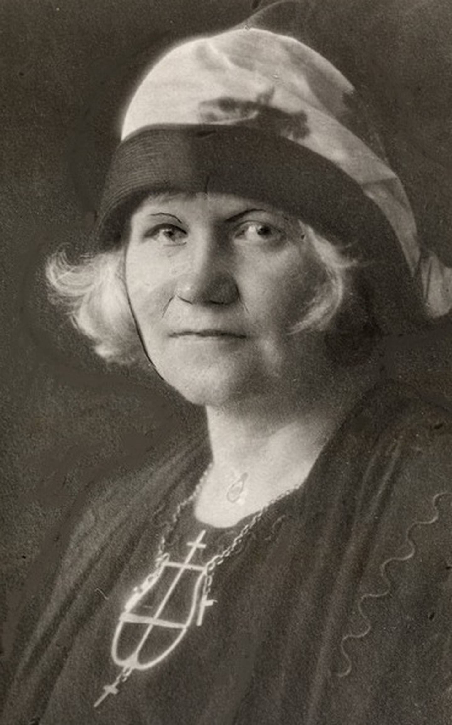 Marta Steinsvik (1877–1950), portrett, kvinne, forfatter, teolog, oversetter, redaktør