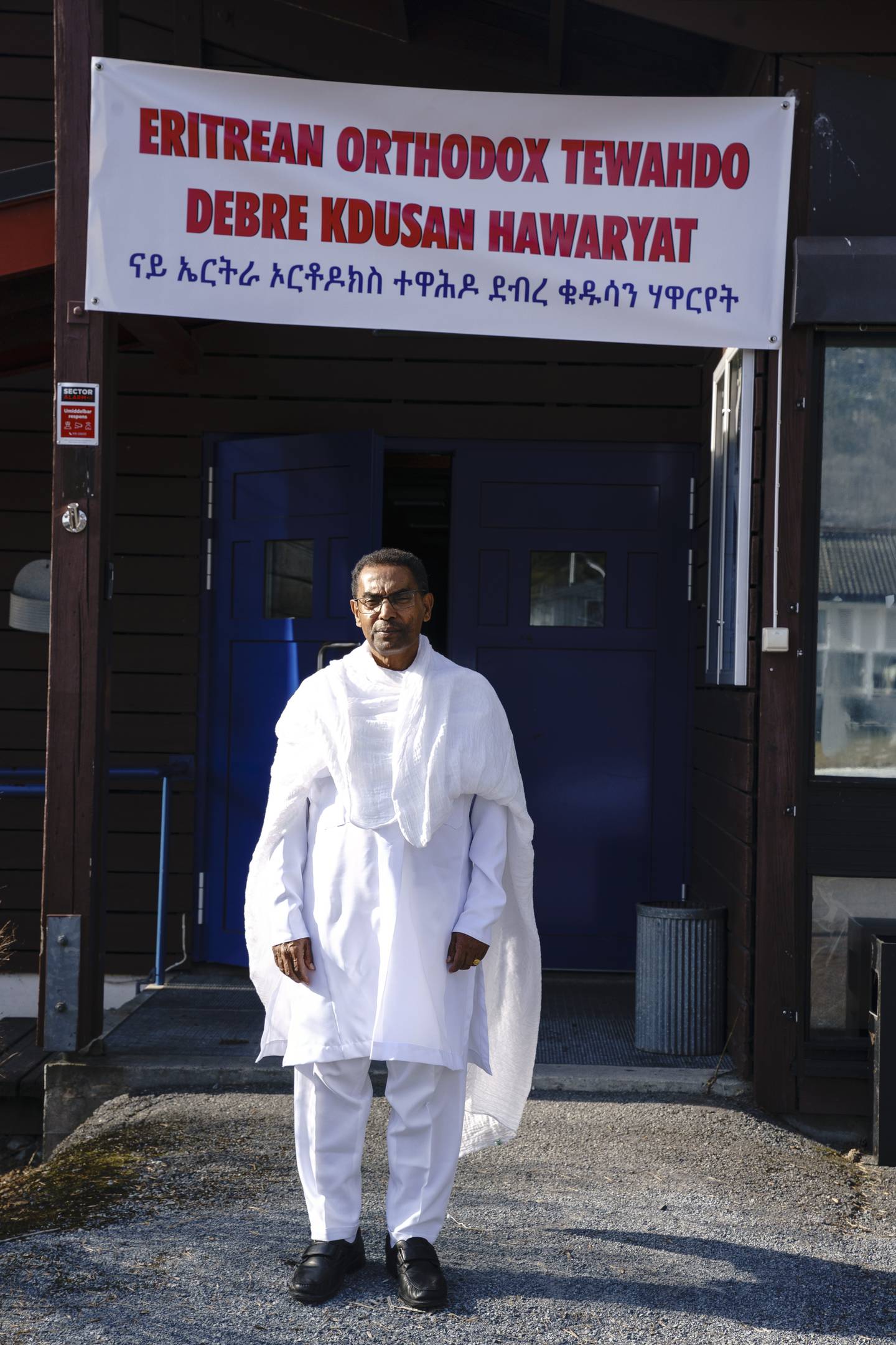Eritrean Orthodox Tewahdo. Habteab Dagbew. Menighetshuset i Bryn menighet.