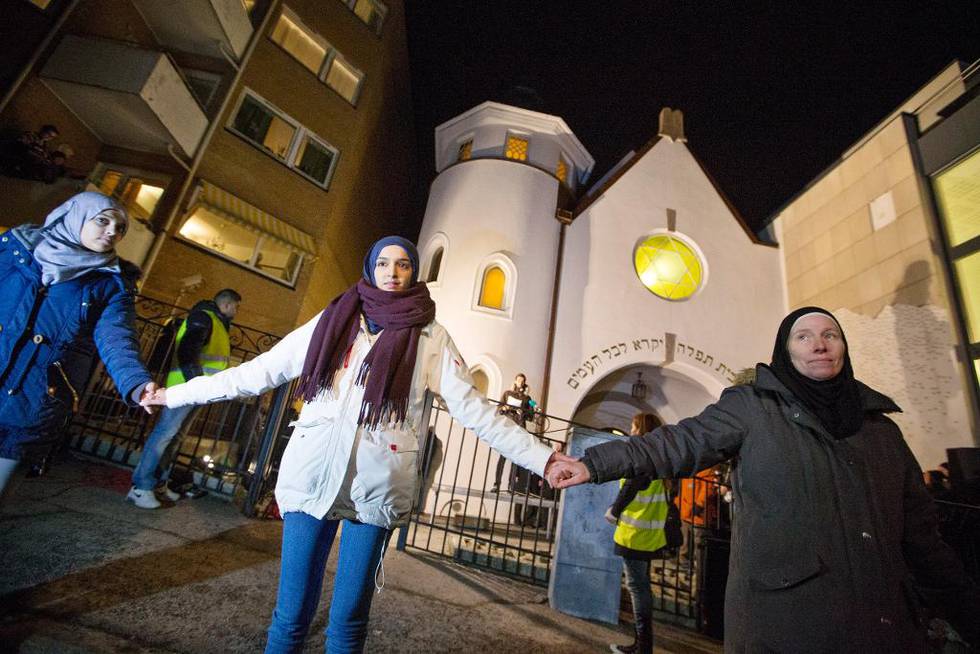 Fredens ring rundt synagogen i Oslo ble kopiert i flere land.