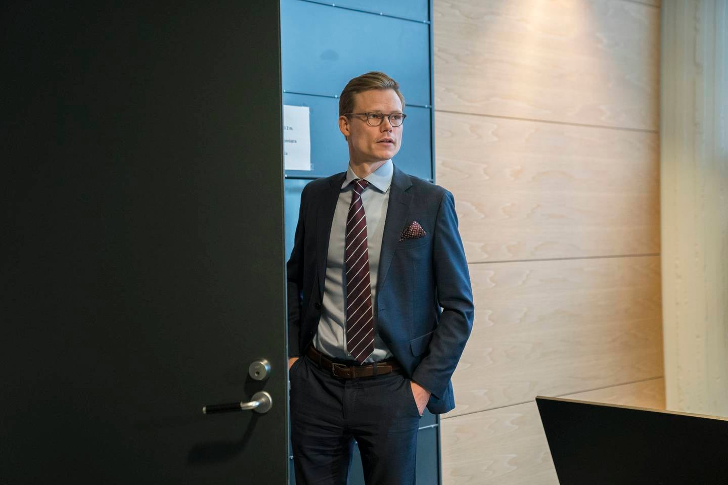 Riksdagsmedlem Päivi Räsänen står tiltalt for å fremme hatefulle ytringer mot homofile. Rettssak i Tingretten i Helsinki, Finland.
