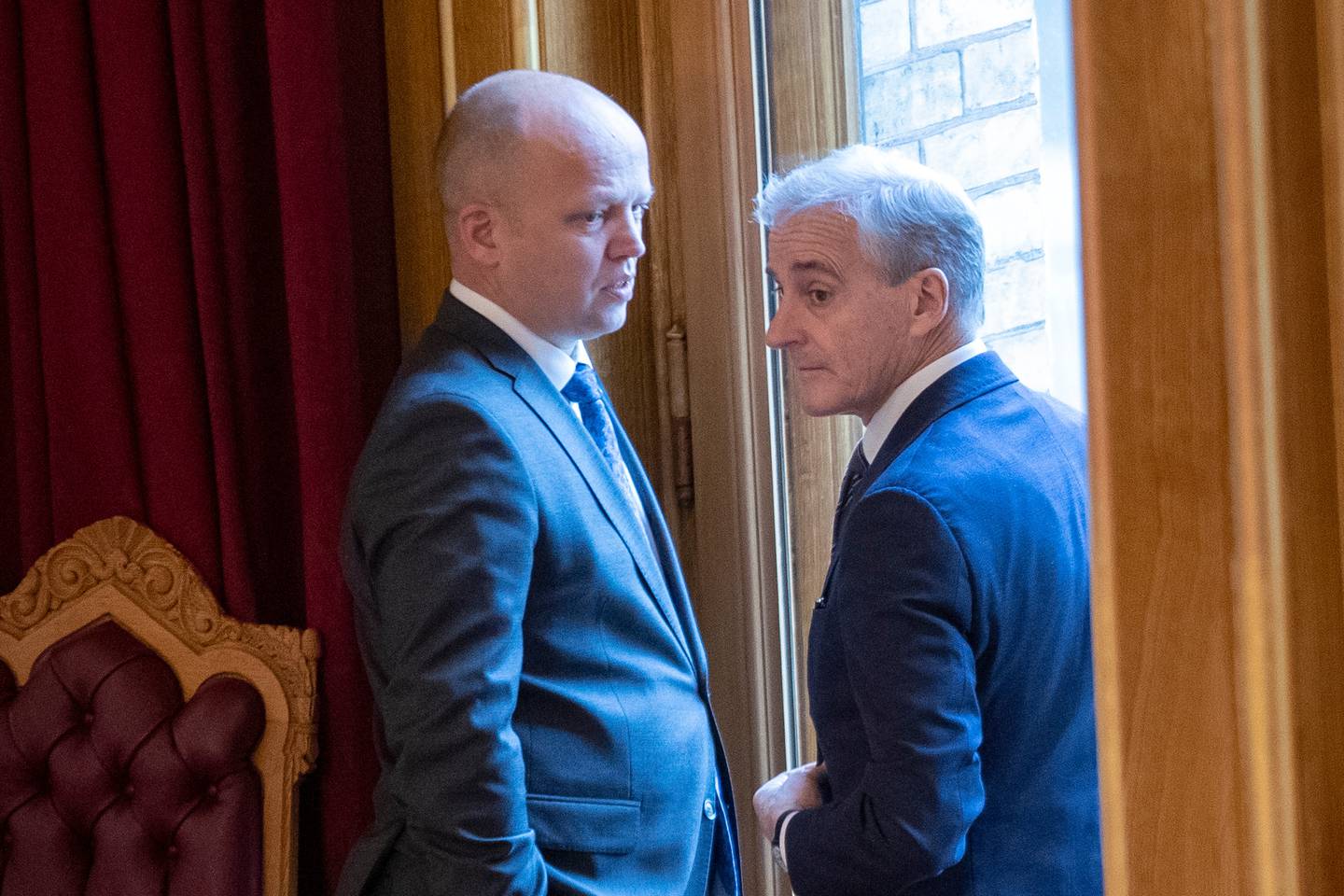 Statsminister Jonas Gahr Støre (Ap) og finansminister Trygve Slagsvold Vedum (Sp).
Foto: Javad Parsa / NTB
