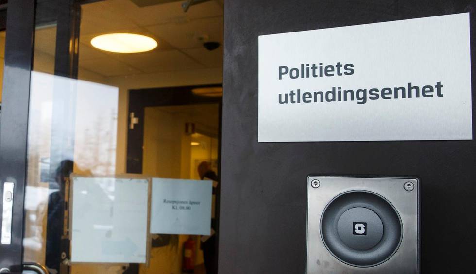 OSLO  20160111.
Inngangspartiet til Politiets utlendingsenhet PU,  Økernveien 11-13 i Oslo.


Foto: Heiko Junge / NTB scanpix