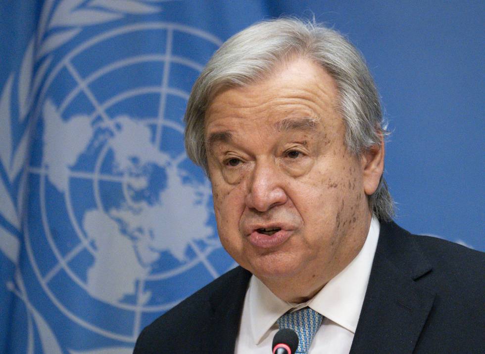 FNs generalsekretær António Guterres sier verden kan stå overfor en global sultkatastrofe. Foto: AP / NTB