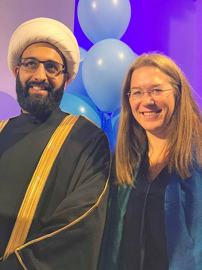 Anine Kierulf og «Imam of Peace». Skjermdump frå Facebook