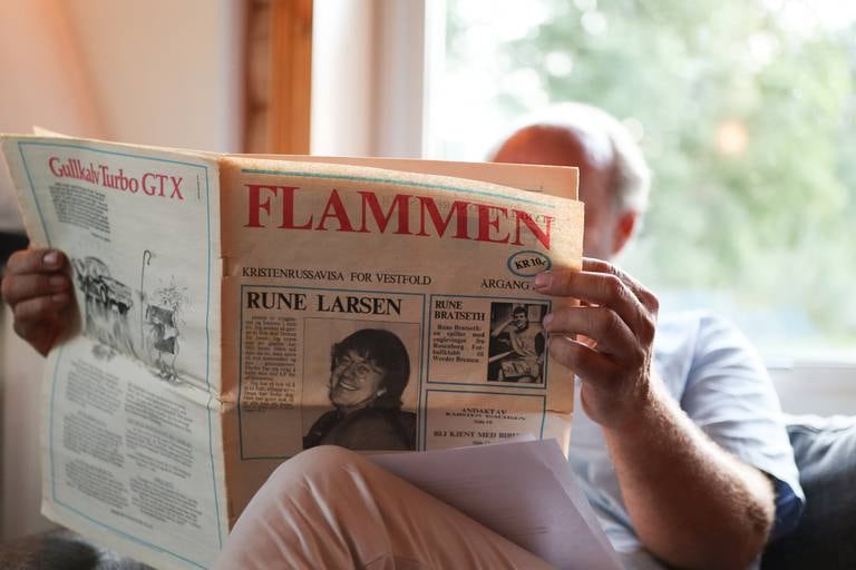 RUSSEAVIS: «Flammen» var navnet på Kristenruss-avisa i 1987, som solgte mellom 3-4000 eksemplarer.