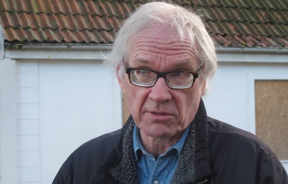 Swedish artist Lars Vilks speaks during an interview with The Associated Press in Malmo, Sweden, Wednesday March 4, 2015. Lars Vilks was used to tight security even before, with round-the-clock police protection at his home in southern Sweden. But after the deadly Feb. 14 attack against a free-speech seminar in Copenhagen, he lives under security measures that seem almost absurd in peaceful Sweden, with heavily armed bodyguards moving him from one secret location to another. (AP Photo/David Keyton)