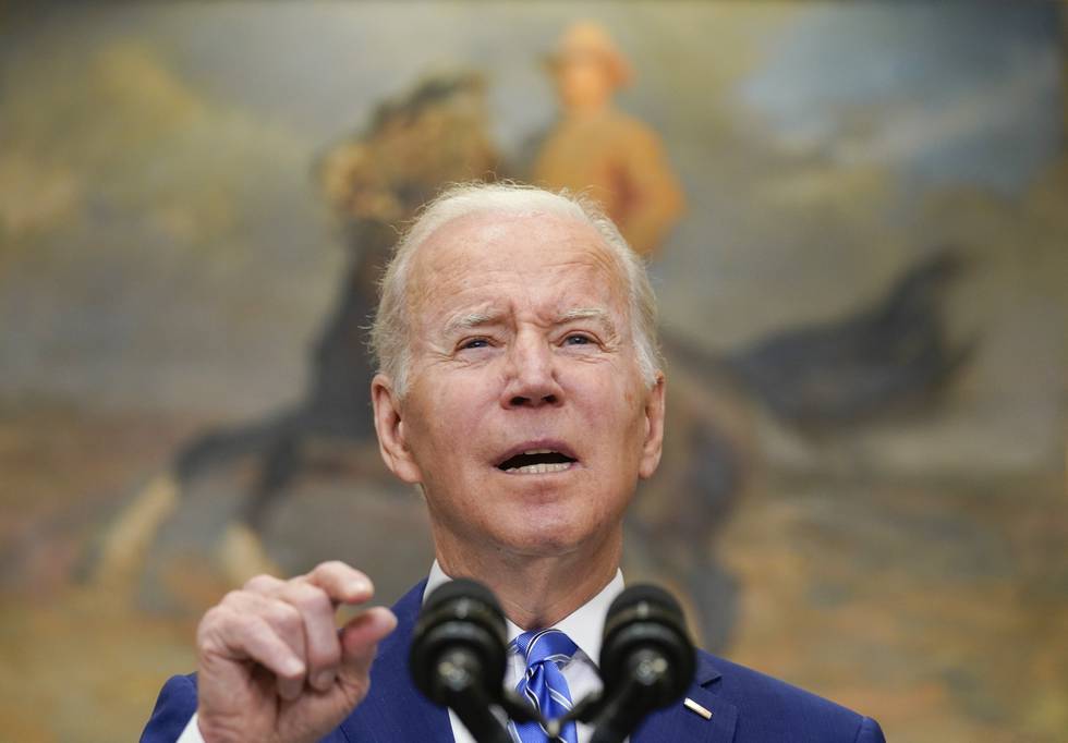 President Joe Biden kom onsdag med krass kritikk av Donald Trump og hans tilhengere. Foto: Evan Vucci / AP / NTB