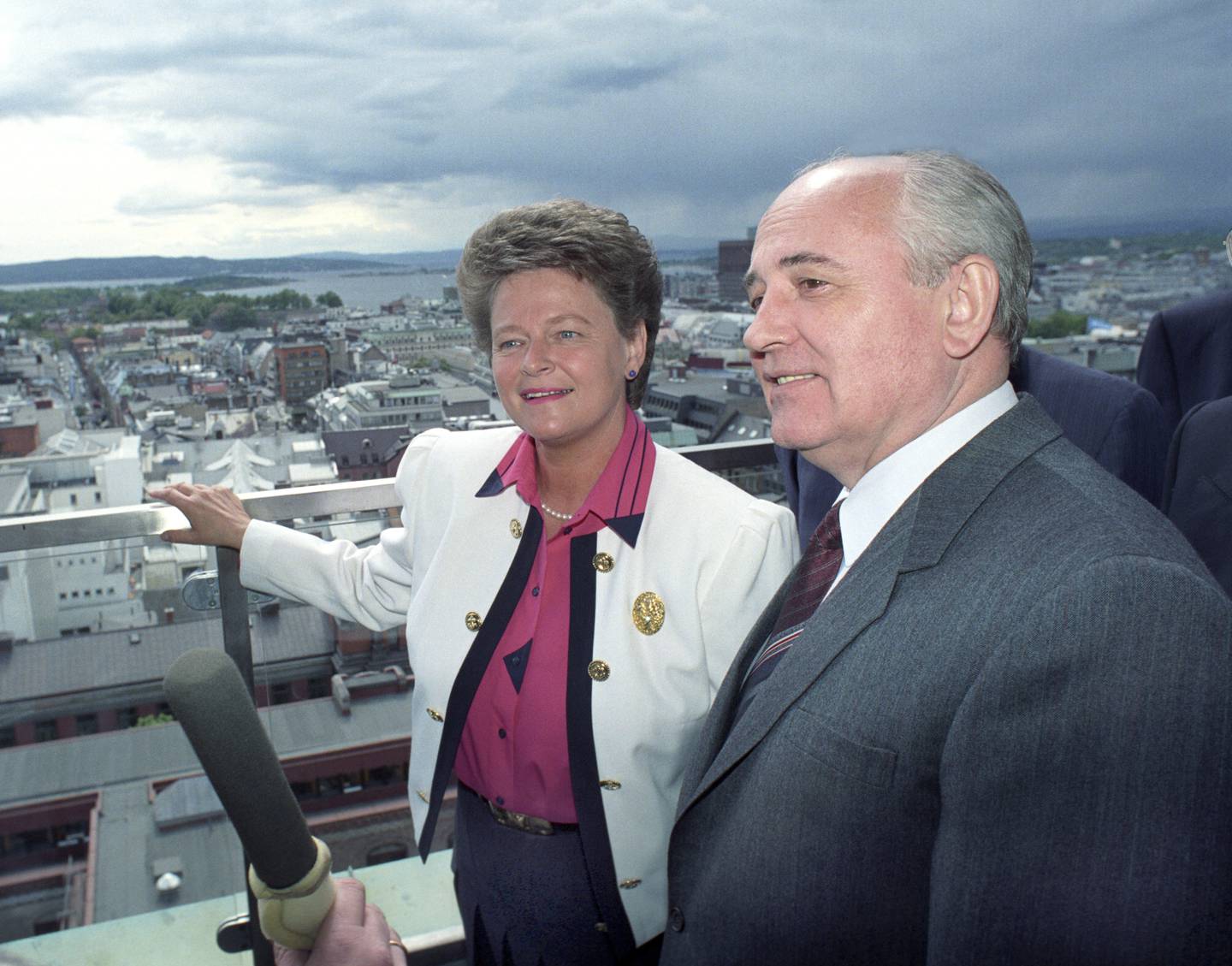 Mikhail Gorbatsjov og Gro Harlem Brundtland
