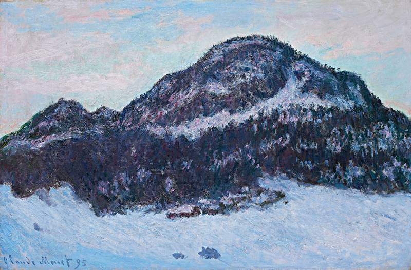 Claude Monet malte 13 variasjoner over «Mont de Kolsaas» – Kolsåstoppen. Verkene som nå vises ved Henie Onstad er alle i privat eie, men ett av dem er nylig innkjøpt av Sparebankstiftelsen, for å henge permanent ved det nye Nasjonalgalleriet, når dette åpner.