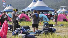 Norske speidere i Sør-Korea evakueres til militærbase etter tyfonvarsel