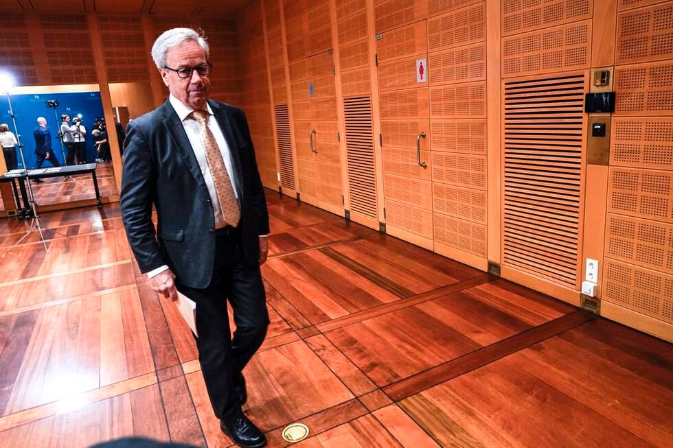 Ingen vet hvor sentralbanksjef Øystein Olsen går i rentespørsmålet, men usikkerhet rundt pandemien og strømprisen kan føre til at han velger å bli stående i denne omgang. Foto: Lise Åserud / NTB