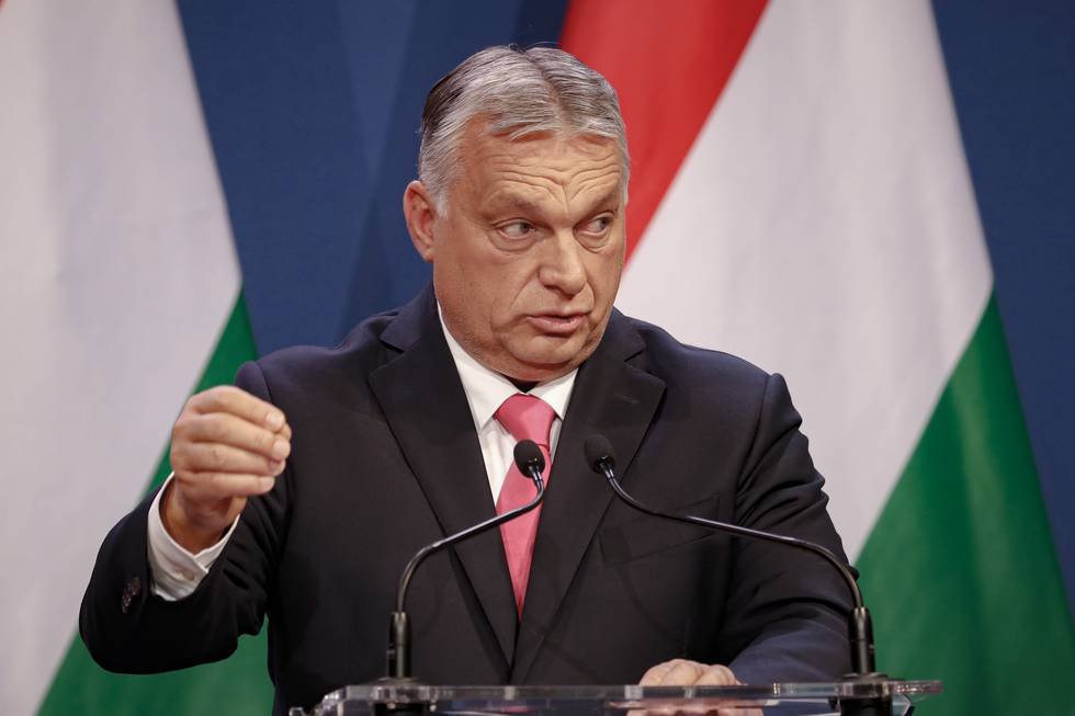 Bildet viser Ungarns statsminister Viktor Orban.