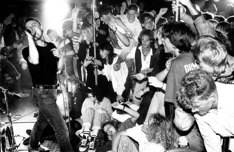 Michael Krohn og Raga Rockers i sving under Moldejazz i 1989.