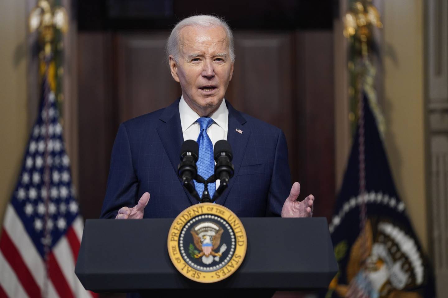USAs president Joe Biden har gitt sin fulle støtte til Israels krig mot Hamas, men har den siste tiden uttrykt bekymring for de mange sivile som er drept i israelske bombardementer. Foto: Evan Vucci / AP / NTB