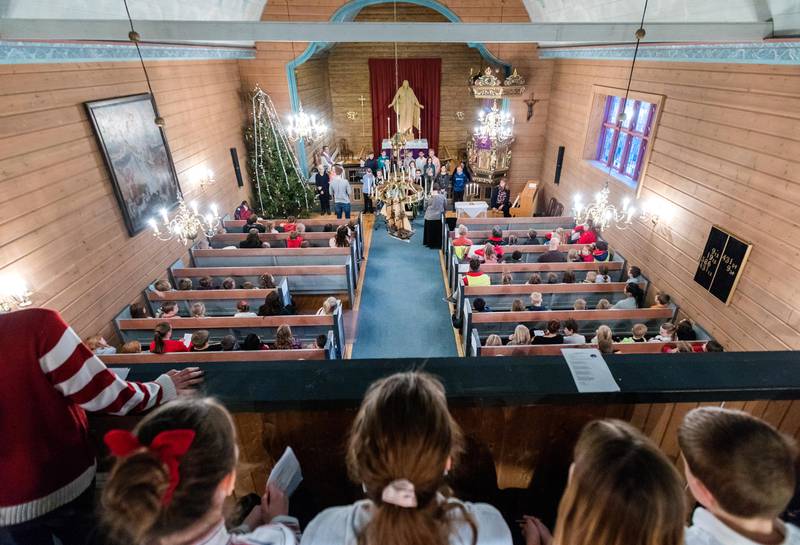 Leinstrand  20181221.
Illustrasjonsbilder: Skolegudstjeneste i Leinstrand kirke. Modellklarert 

Foto: Gorm Kallestad / NTB scanpix