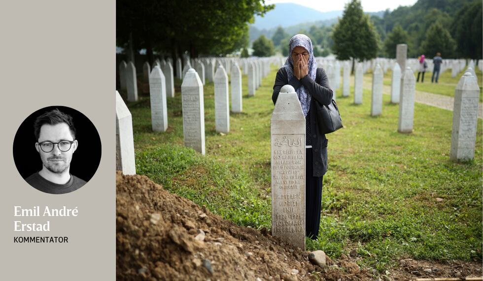 REINT: Målet til dei serbiske styrkane i Srebrenica, var å reinske byen for muslimar. Dei drepte over 8000 gutar og menn i juli 1995 og gav stor inspirasjon til Anders Behring Breivik, skriv kommentator Emil André Erstad.