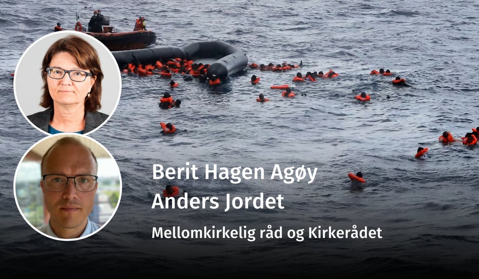 DRUKNER PÅ VÅR VAKT: – På tross av alle farer og forbud så fortsetter mennesker å forsøke å komme seg til Europa. Den eneste forskjellen nå, er at vi lar dem drukne, skriver Berit Hagen Agøy og Anders Jordet.