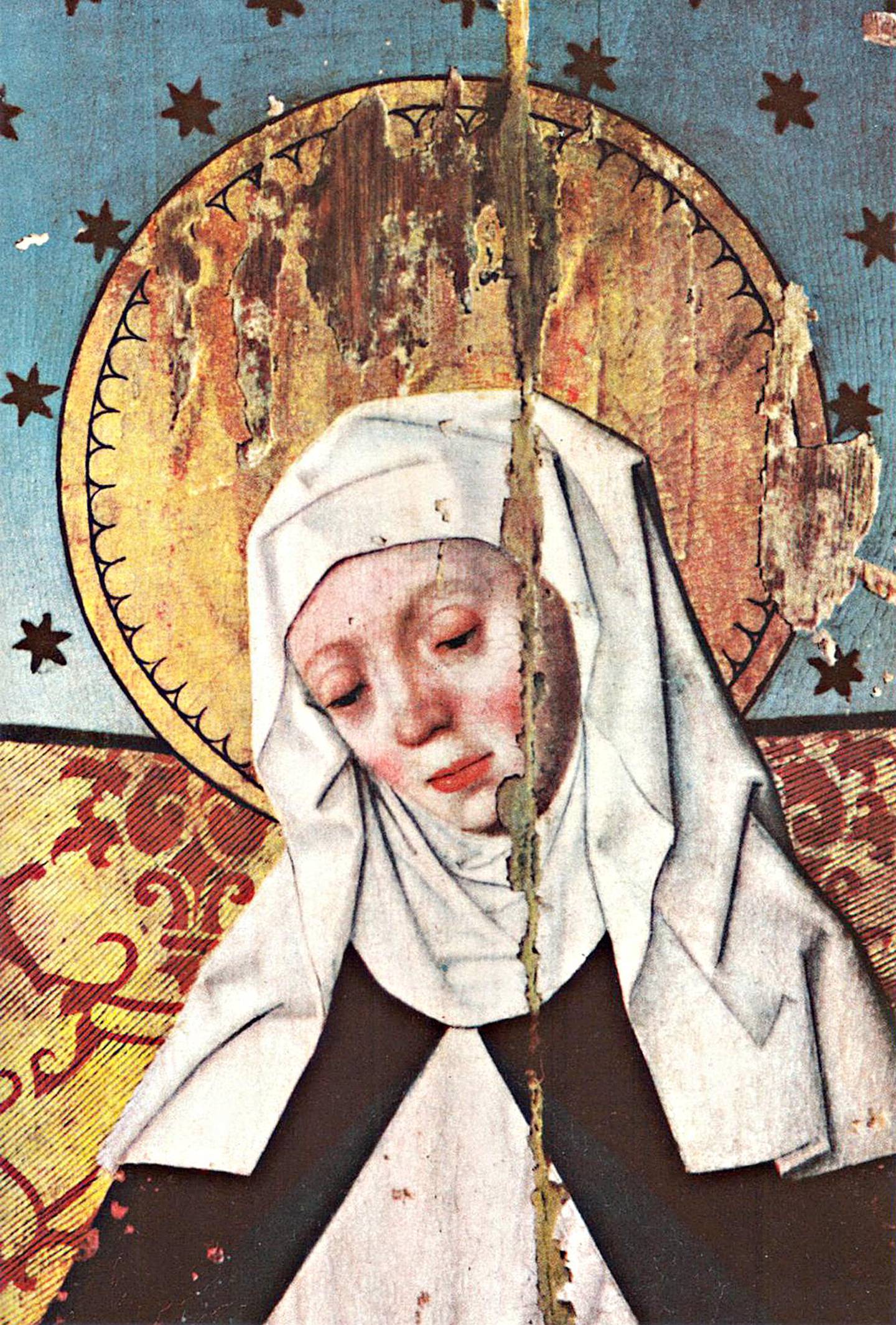 Bildet av Den hellige Birgitta er fra et alterskap i Salem kirke i Södermanland, fra ca. 1480.