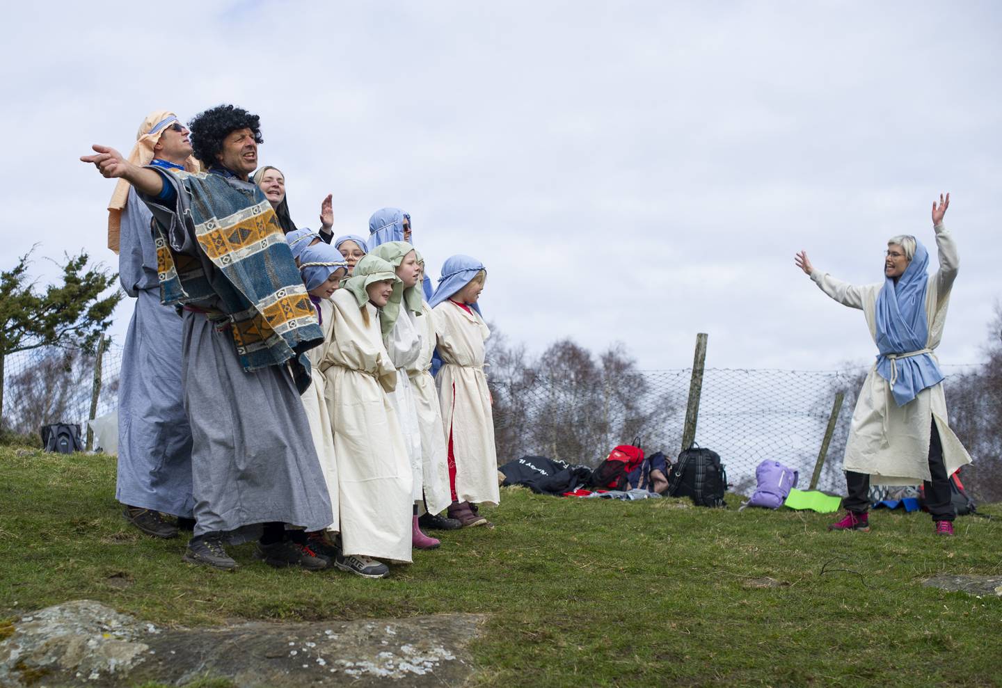 For 16. gang arrangeres påskevandring på Nordre Vignes på Finnøy i Rogaland. 

påske jesus oppstandelse påskevandringer skjærtorsdag langfredag 1. påskedag palmesøndag påskebudskapet