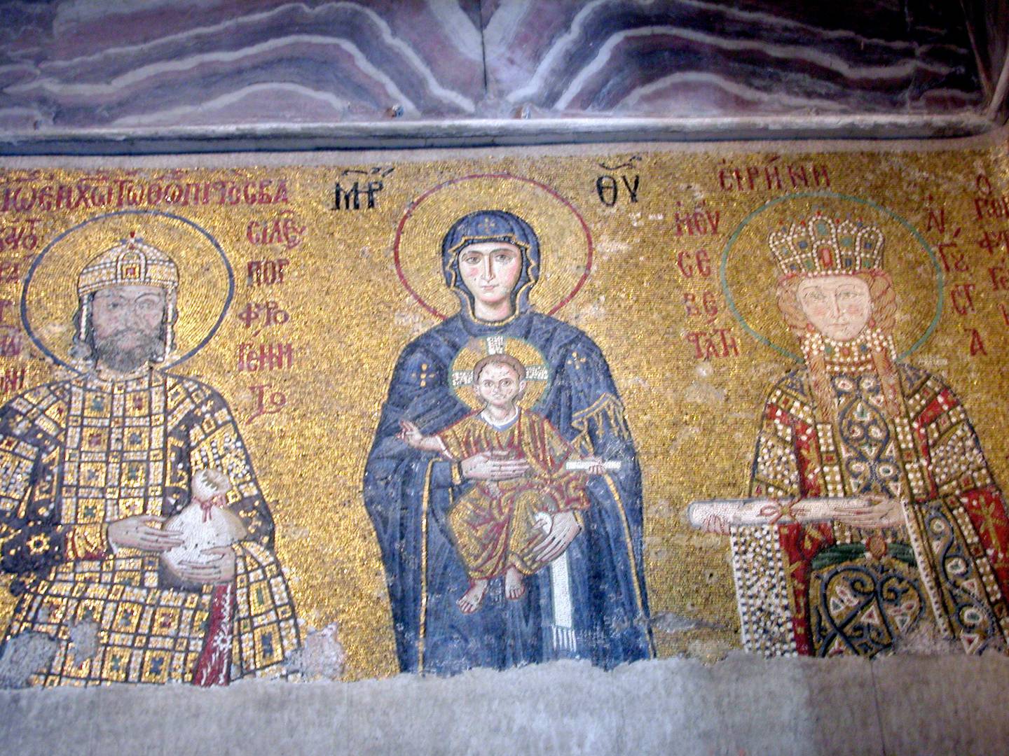 Mosaikk fra Hagia Sofia, Istanbul
Tyrkia Kirkebygg Maria Madonna