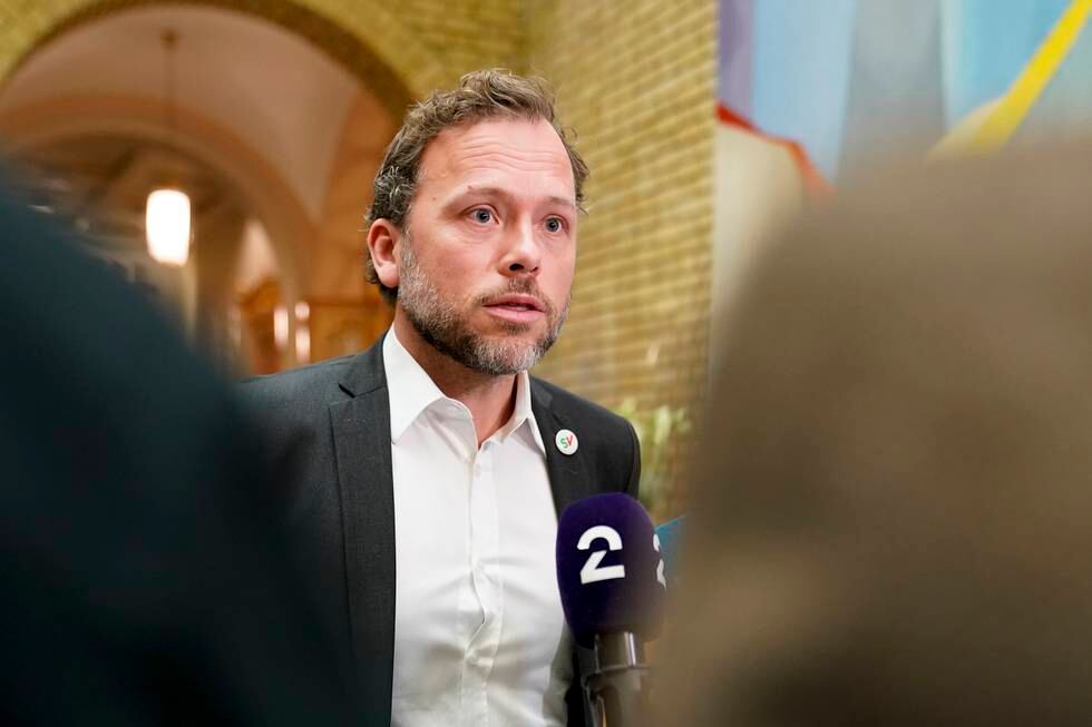 Leder i Sosialistisk Venstreparti, Audun Lysbakken, sier partiets stortingsrepresentanter vil stemme for regjeringens forslag om økning i strømstøtten.
Foto: Torstein Bøe / NTB