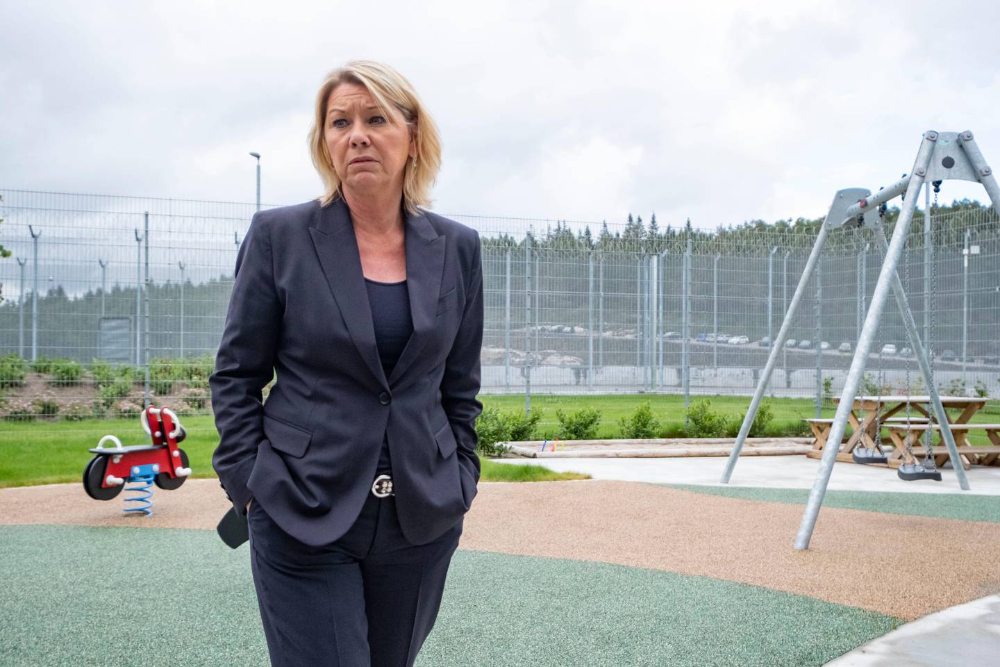 Mandal 20200629. 
Justis- og beredskapsminister Monica Mæland åpnet mandag Mandal fengsel.
Foto: Tor Erik Schrøder / NTB scanpix