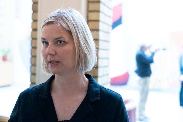 Venstres leder Guri Melby tar til orde for å fjerne unntaket i havneforbudet.
Foto: Terje Pedersen / NTB