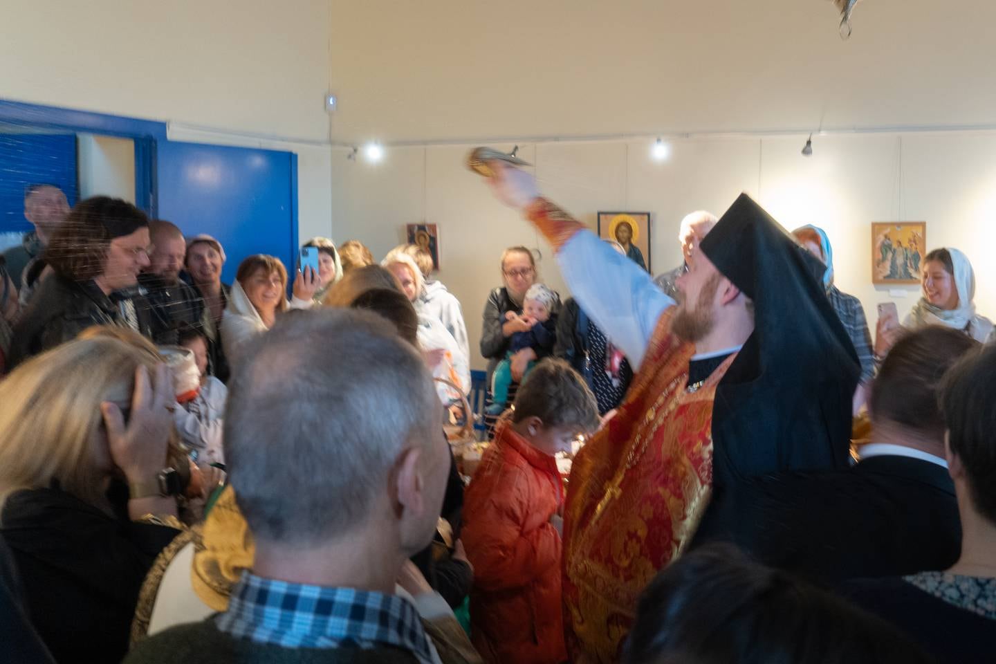 Påskevesper i Vår Frelsers ortodokse kirke i Oslo