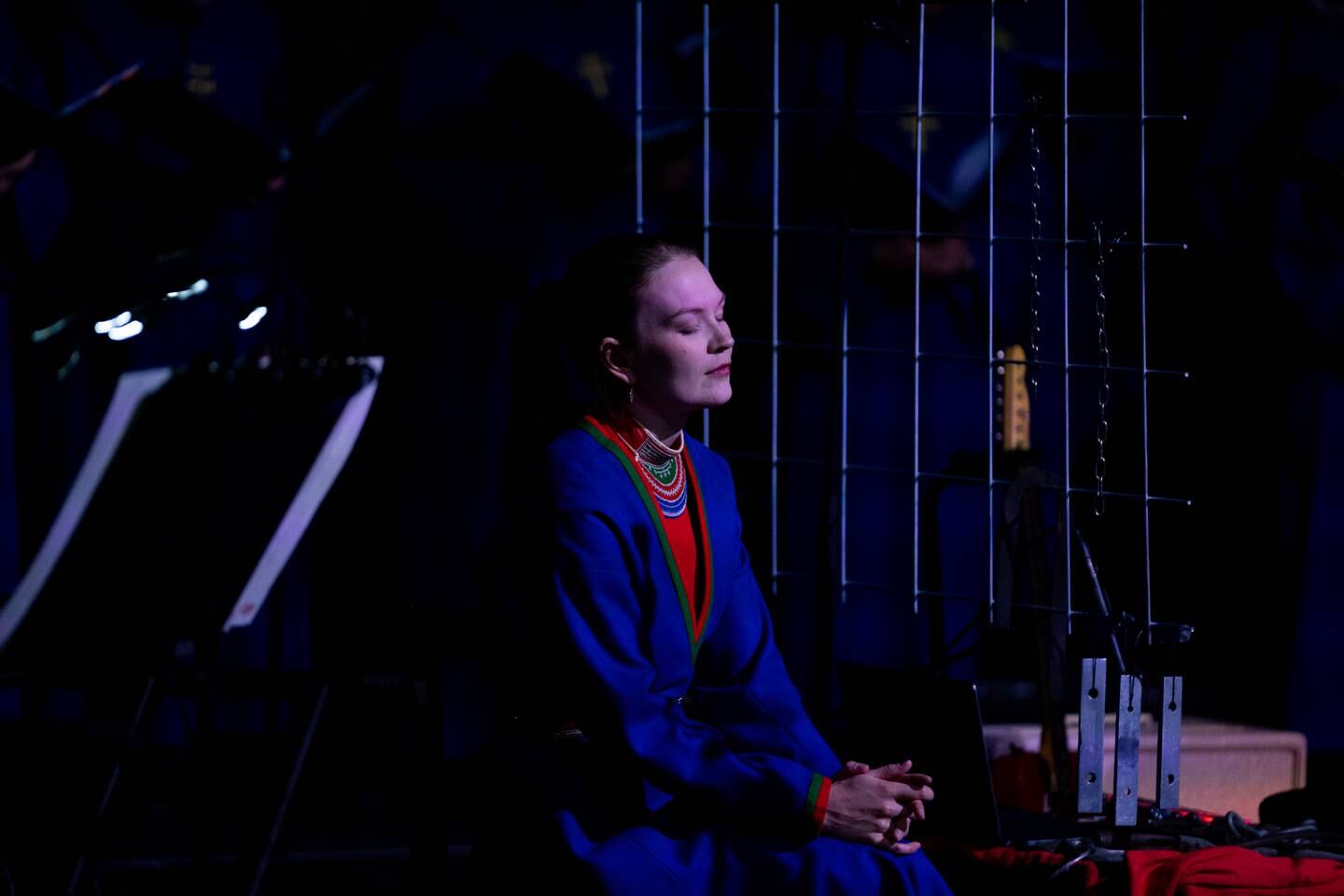 29.07.22, Olavsfest, Trondheim. Kalvskinnsangen en konsert med joikesolistene Marja Mortensson, Niko Valkeapää og Georg Buljo.
