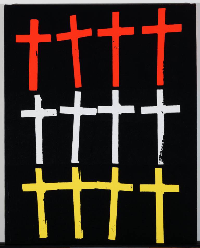Crosses (1981-1982) er del av utstillingen Andy Warhol: Revelation